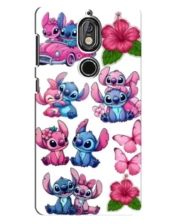 Чохол для Nokia 7 з картинкою «Стікери Stitch та Angel» Чохол для Nokia 7 з картинкою «Стікери Stitch та Angel»