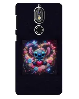 Чохол для Nokia 7 з картинкою «Stitch у квітах» Чохол для Nokia 7 з картинкою «Stitch у квітах»