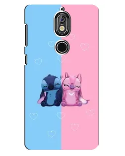 Чохол для Nokia 7 з картинкою «Stitch та Angel Love» Чохол для Nokia 7 з картинкою «Stitch та Angel Love»