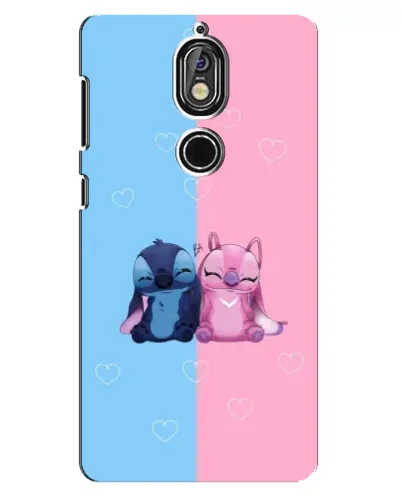 Чохол для Nokia 7 з картинкою «Stitch та Angel Love» Чохол для Nokia 7 з картинкою «Stitch та Angel Love»