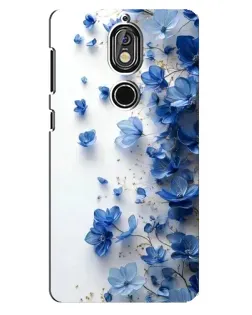 Чохол для Nokia 7 з картинкою «Блакитний квітковий каскад» Чохол для Nokia 7 з картинкою «Блакитний квітковий каскад»