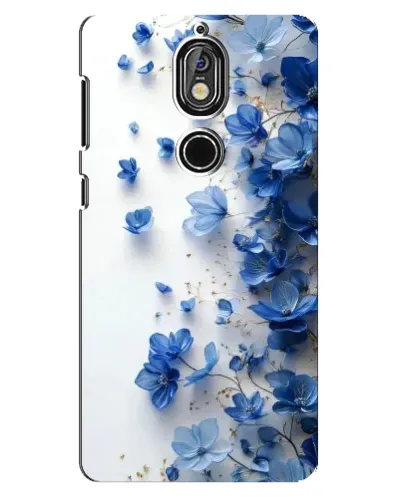Чохол для Nokia 7 з картинкою «Блакитний квітковий каскад» Чохол для Nokia 7 з картинкою «Блакитний квітковий каскад»