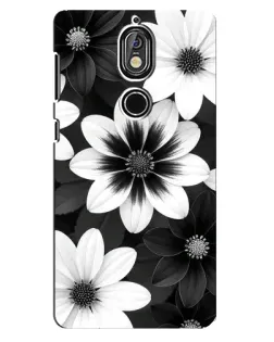 Чохол для Nokia 7 з картинкою «Монохромні айстри» Чохол для Nokia 7 з картинкою «Монохромні айстри»