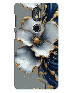 Чохол для Nokia 7 з картинкою «Біла квітка та золотий флюїд» Чохол для Nokia 7 з картинкою «Біла квітка та золотий флюїд»