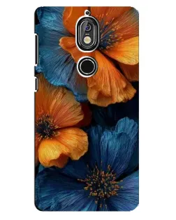 Чохол для Nokia 7 з картинкою «Яскрава синьо-помаранчева флора» Чохол для Nokia 7 з картинкою «Яскрава синьо-помаранчева флора»