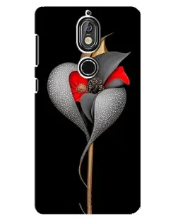 Чохол для Nokia 7 з картинкою «Срібна фантазійна квітка» Чохол для Nokia 7 з картинкою «Срібна фантазійна квітка»