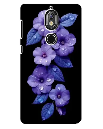 Чохол для Nokia 7 з картинкою «Фіолетові квіти з росою» Чохол для Nokia 7 з картинкою «Фіолетові квіти з росою»