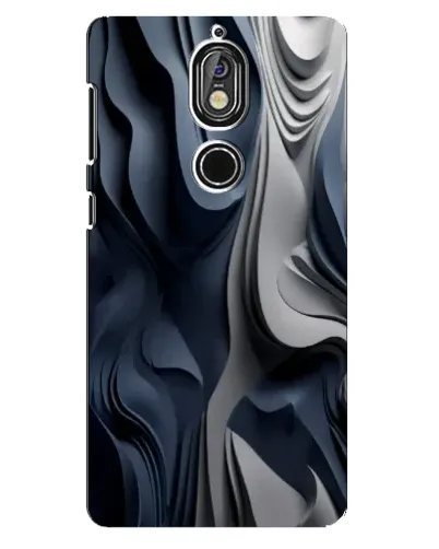 Чохол для Nokia 7 з картинкою «Об'ємні сині складки» Чохол для Nokia 7 з картинкою «Об'ємні сині складки»