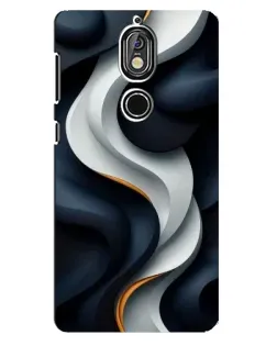 Чохол для Nokia 7 з картинкою «Об'ємні чорно-білі стрічки» Чохол для Nokia 7 з картинкою «Об'ємні чорно-білі стрічки»