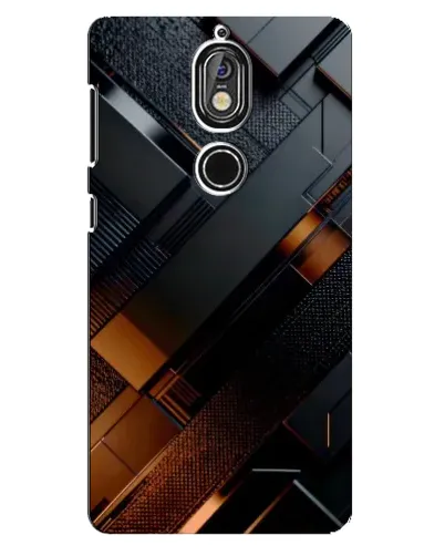 Чохол для Nokia 7 з картинкою «Чорні геометричні блоки» Чохол для Nokia 7 з картинкою «Чорні геометричні блоки»