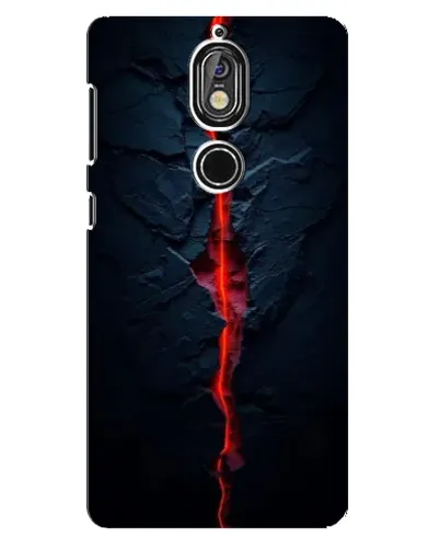 Чохол для Nokia 7 з картинкою «Червона лавова тріщина» Чохол для Nokia 7 з картинкою «Червона лавова тріщина»