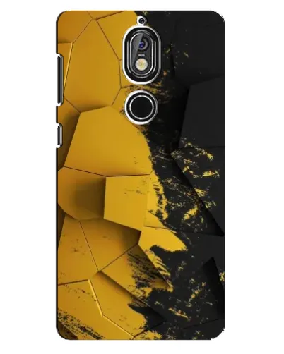 Чохол для Nokia 7 з картинкою «Золоті уламки геометрії» Чохол для Nokia 7 з картинкою «Золоті уламки геометрії»