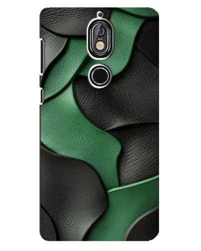Чохол для Nokia 7 з картинкою «Зелені шкіряні хвилі» Чохол для Nokia 7 з картинкою «Зелені шкіряні хвилі»