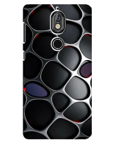 Чохол для Nokia 7 з картинкою «Об'ємна темна решітка» Чохол для Nokia 7 з картинкою «Об'ємна темна решітка»