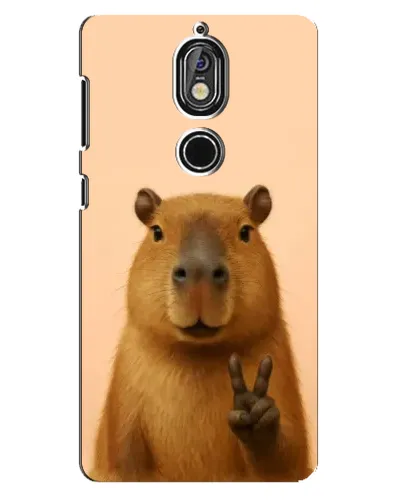 Чохол для Nokia 7 з картинкою «Капібара вікторія» Чохол для Nokia 7 з картинкою «Капібара вікторія»