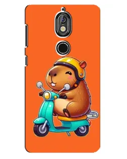 Чохол для Nokia 7 з картинкою «Капібара на скутері» Чохол для Nokia 7 з картинкою «Капібара на скутері»