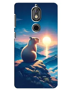 Чохол для Nokia 7 з картинкою «Захід сонця з капібарою» Чохол для Nokia 7 з картинкою «Захід сонця з капібарою»