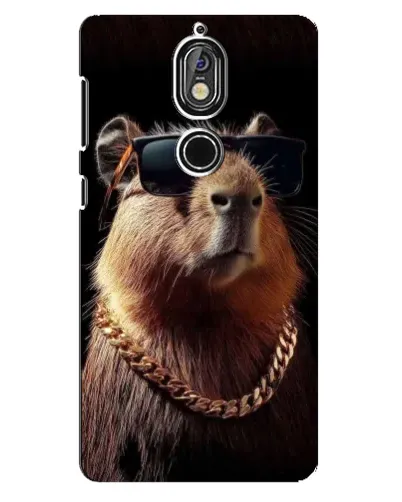 Чохол для Nokia 7 з картинкою «Капібара золотий ланцюг» Чохол для Nokia 7 з картинкою «Капібара золотий ланцюг»