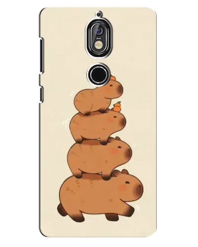 Чохол для Nokia 7 з картинкою «Вежа з капібар» Чохол для Nokia 7 з картинкою «Вежа з капібар»