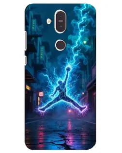 Чехол для Nokia 8.1 (2018) с картинкой «Jordan Gold Jumpman»