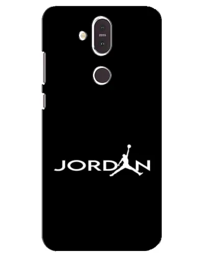 Чехол для Nokia 8.1 (2018) с картинкой «Jordan White Logo»