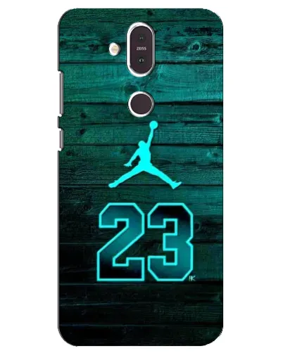 Чехол для Nokia 8.1 (2018) с картинкой «Jordan Cyan 23»