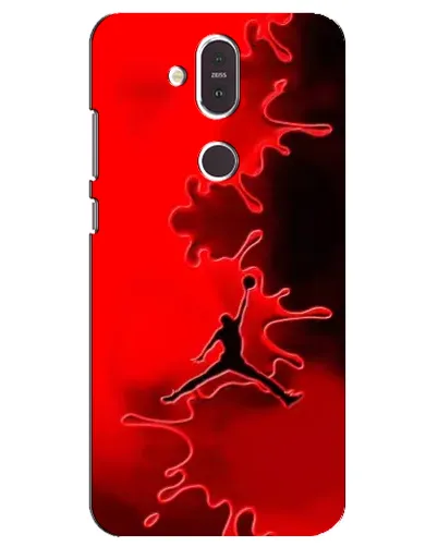 Чехол для Nokia 8.1 (2018) с картинкой «Jordan Red Smoke»