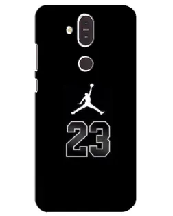 Чехол для Nokia 8.1 (2018) с картинкой «Jordan Flight 23»