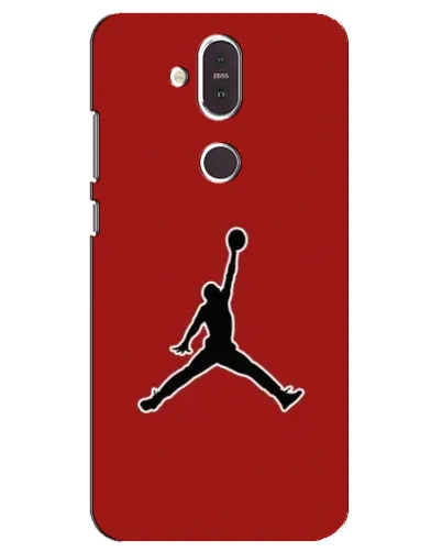 Чехол для Nokia 8.1 (2018) с картинкой «Jordan Red Back»