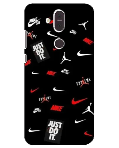 Чехол для Nokia 8.1 (2018) с картинкой «Nike Mix Pattern»