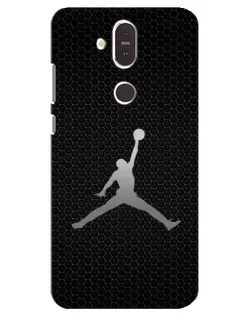 Чехол для Nokia 8.1 (2018) с картинкой «Jordan Dark Carbon»