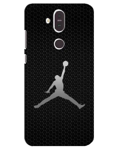 Чехол для Nokia 8.1 (2018) с картинкой «Jordan Dark Carbon»