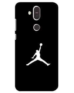 Чехол для Nokia 8.1 (2018) с картинкой «Jordan Silhouette»