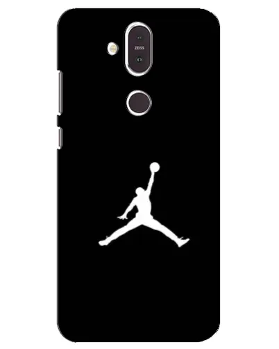 Чехол для Nokia 8.1 (2018) с картинкой «Jordan Silhouette»