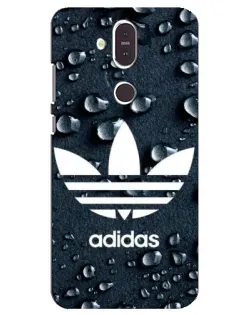 Чехол для Nokia 8.1 (2018) с картинкой «Adidas Trefoil Blue»