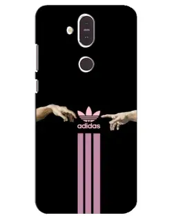 Чехол для Nokia 8.1 (2018) с картинкой «Adidas Hands»