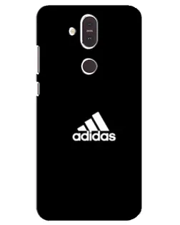 Чехол для Nokia 8.1 (2018) с картинкой «Adidas Red Style»