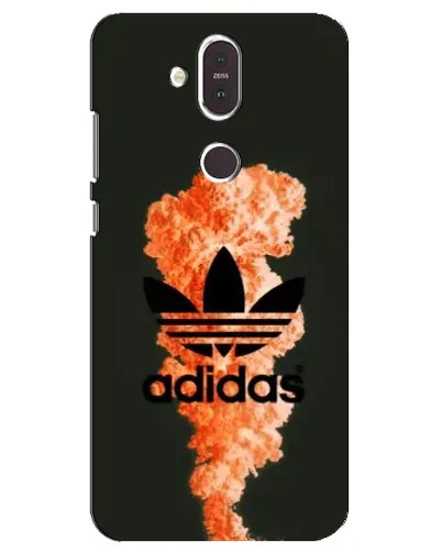 Чехол для Nokia 8.1 (2018) с картинкой «Оранжевый дым Adidas» Чехол для Nokia 8.1 (2018) с картинкой «Оранжевый дым Adidas»