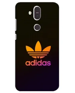 Чехол для Nokia 8.1 (2018) с картинкой «Градиент Adidas»