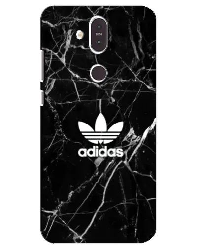 Чехол для Nokia 8.1 (2018) с картинкой «Белый мрамор Adidas» Чехол для Nokia 8.1 (2018) с картинкой «Белый мрамор Adidas»