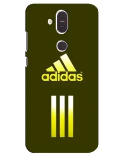 Чехол для Nokia 8.1 (2018) с картинкой «Оливковый градиент Adidas»