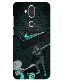 Чехол для Nokia 8.1 (2018) с картинкой «Спортивный арт Nike»