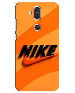 Чехол для Nokia 8.1 (2018) с картинкой «Оранжевый драйв Nike»