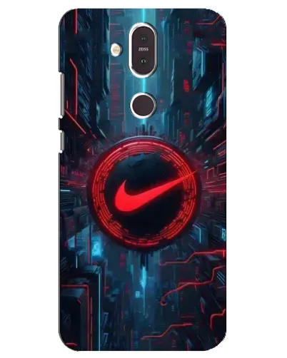 Чехол для Nokia 8.1 (2018) с картинкой «Техногенный стиль Nike» Чехол для Nokia 8.1 (2018) с картинкой «Техногенный стиль Nike»