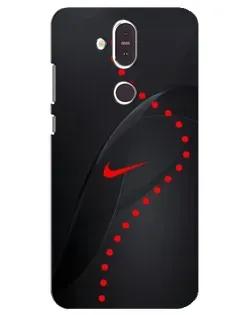 Чехол для Nokia 8.1 (2018) с картинкой «Абстрактный дизайн Nike»