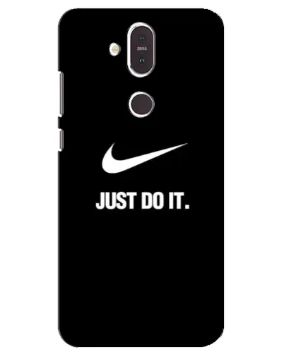 Чехол для Nokia 8.1 (2018) с картинкой «Классический принт Nike» Чехол для Nokia 8.1 (2018) с картинкой «Классический принт Nike»