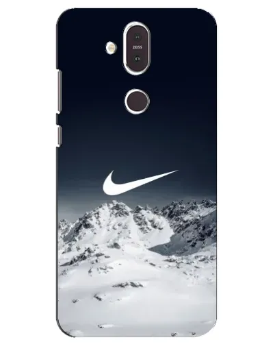 Чехол для Nokia 8.1 (2018) с картинкой «Nike — зимние горы» Чехол для Nokia 8.1 (2018) с картинкой «Nike — зимние горы»