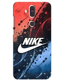 Чехол для Nokia 8.1 (2018) с картинкой «Градиентный принт Найк»