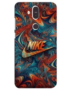 Чехол для Nokia 8.1 (2018) с картинкой «Nike в абстракции»