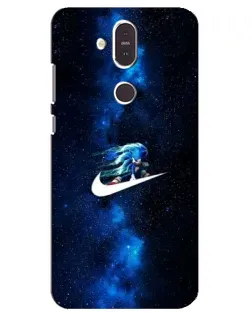 Чехол для Nokia 8.1 (2018) с картинкой «Звездный путь Nike»